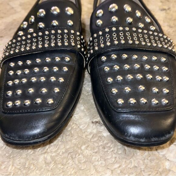Sam Edelman Black Studded Loafers size M - Picture 2 of 5